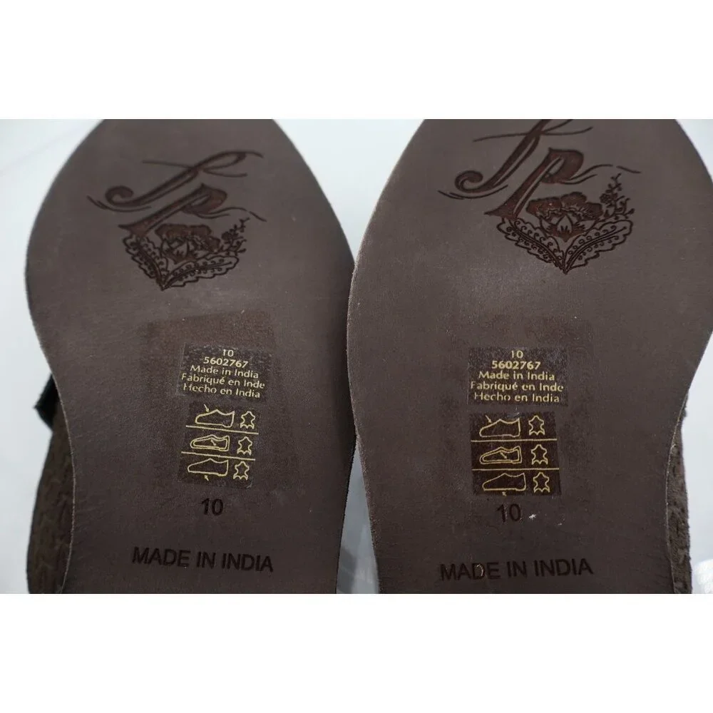 Free People Dark Brown Leather Slip-On Mules - Picture 10 of 11
